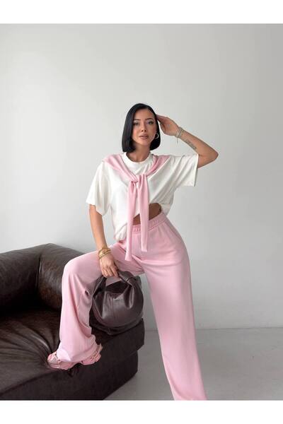 BE CHİC ΓΥΝΑΙΚΕΙΟ ΣΕΤ ΦΟΡΜΑΣ ΜΕ ΛΕΠΤΟΜΕΡΕΙΑ ΔΕΣΙΜΑΤΟΣ ΚΑΙ ΛΕΠΤΟΜΕΡΕΙΑ ΓΙΑΚΑ Τ...