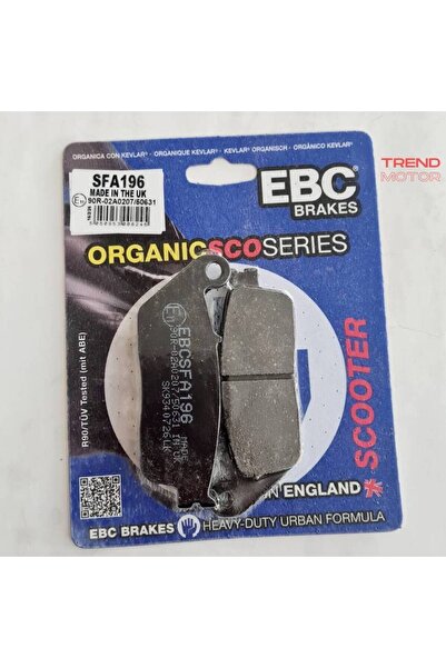 MOTTO ÖN FREN DİSK BALATA ORGANİK EBC - HONDA SH 125