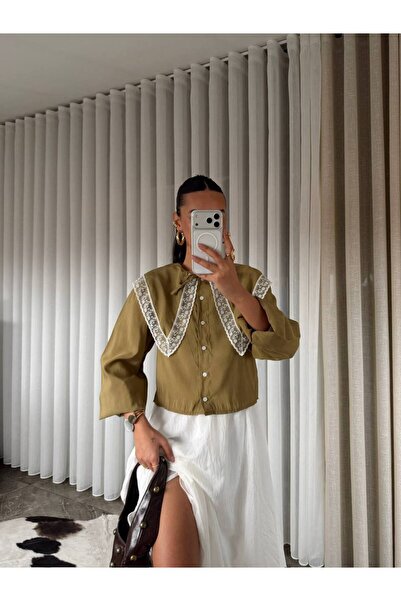 BE CHİC ΓΥΝΑΙΚΕΙΟ ΠΟΥΚΑΜΙΣΟ ΜΕ ΓΙΑΚΑ ΤΥΠΟΥ BEBE, ΜΕ ΔΙΑΚΟΣΜΗΣΗ ΑΠΟ ΔΑΝΤΕΛΑ, Α...