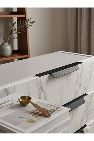 ideadesign furniture accessories 250 Mm Mat Siyah Mobilya Kulp , Vidalı Çekme...