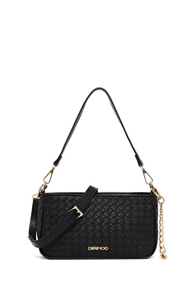 Derimod Γυναικεία τσάντα ώμου με μαύρο μακρύ λουράκι 26PBD230026