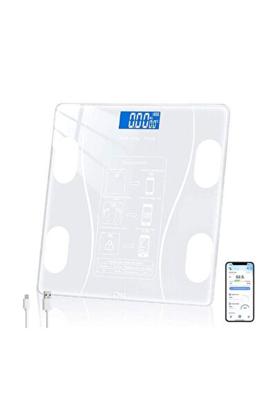 SIKS Smart Electronic Bathroom Scale with Smart App, Body, Illuminated Digita...