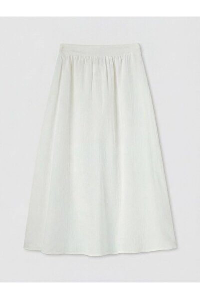 LC Waikiki LCW Modest Γυναικεία Φούστα με Ελαστική Μέση και Κανονική Εφαρμογή