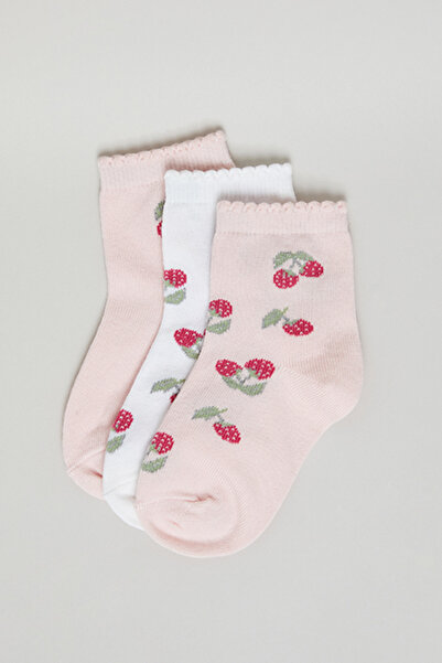 R&B 3 Pack Patterned Ankle Socks