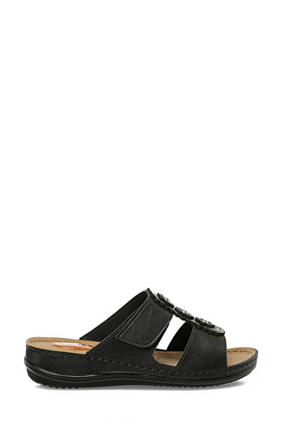 Polaris 167235.Z Μαύρες γυναικείες παντόφλες