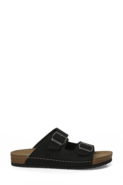 Polaris 408019.M Μαύρες ανδρικές παντόφλες