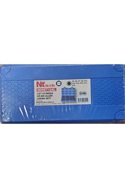 NT Εργαλεία NDSET12AL 1/2 " CR-MO Σετ Καρυδάκια Άλεν 10 Τεμάχια