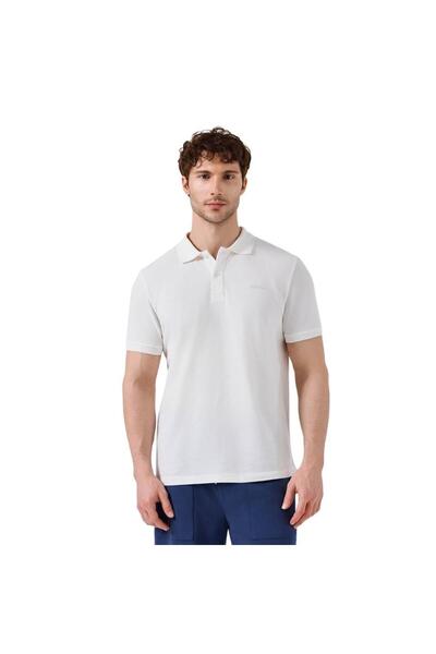 Ellesse 6SM5018-OF Ανδρικό T-Shirt με γιακά πόλο - Εκρού