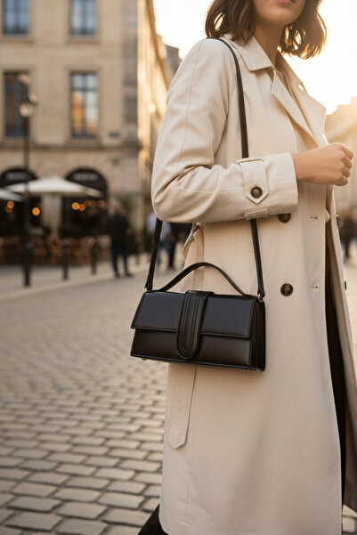 Moda fiesta Γυναικεία Μαύρη Τσάντα Ώμου – Κομψή Τσάντα για Καθημερινή και Επα...