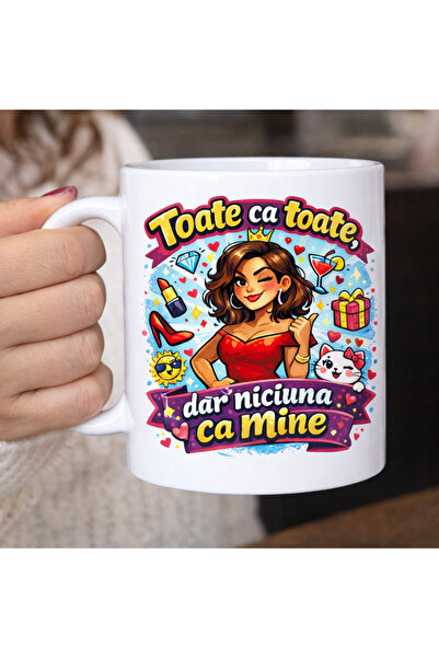 OEM Cana ceramica personalizata mesaj haios - Toate ca toate - cadoul ideal