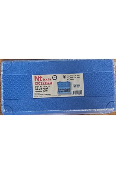 NT Εργαλεία NDSET12T 1/2 " CR-MO Σετ Καρυδάκια Torx 10 Τεμάχια