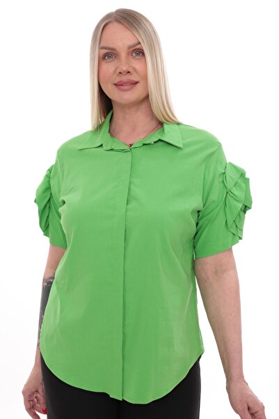 etselements Πουκάμισο με λεπτομέρεια λουλουδιών στα μανίκια ETS1041