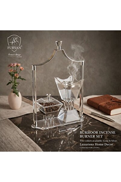 FURSAN ACRYLIC DESIGHN INCENCE BURNER,BUHOOR STAND