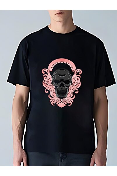 bolivia's قميص تي شيرت أسود بياقة دائرية مطرزة للزينة مصنوع من القطن 100%
