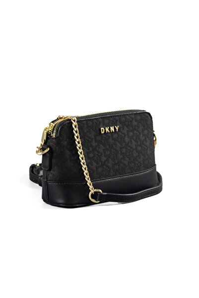 Dkny حقيبة كروس صغيرة بطباعة كلاسيكية من DK، حقيبة كتف بسلسلة على الطراز العت...