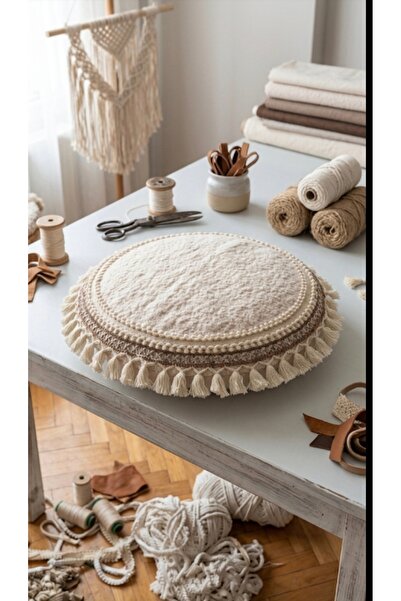 oiphome Pernă decorativă boemă naturală 45 x 45, design superb