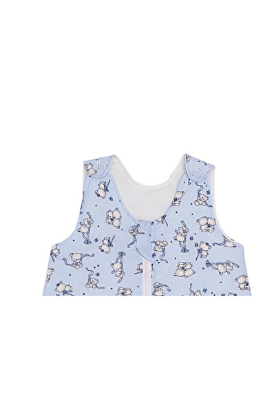 kidsdecor Sac de dormit pentru copii 0-3 luni, Loving Bear Blue, grosime 0.5 tog 60 cm