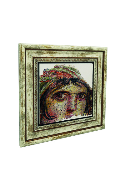 Sadrazam Μωσαϊκό Κορίτσι των Τσιγγάνων με Εκτύπωση Φυσικής Πέτρας 25Χ25ΚΡΤ-146