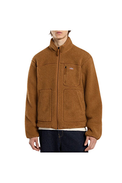 Dickies Μάουντ Χόουπ Φλις με φερμουάρ Καφέ Ντακ XL