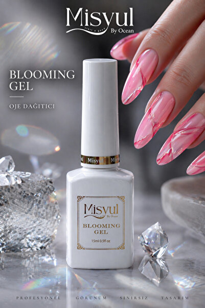 Misyul Blooming Jel, Protez Tırnak Mermer, Sulu Boya Efekti Oje Dağıtıcı Jel ...
