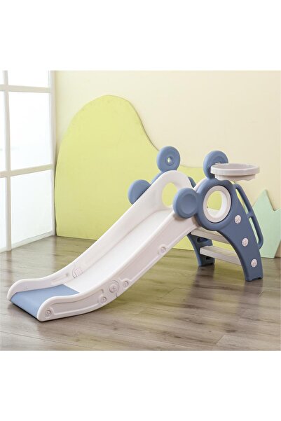 Fab N Funky Slide with Basketball Hoop, Sturdy Frame, Smooth Slide Surface, E...