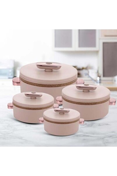 Nayasa Sapphire Inner Stainless Steel Regular Casserole Set of 4