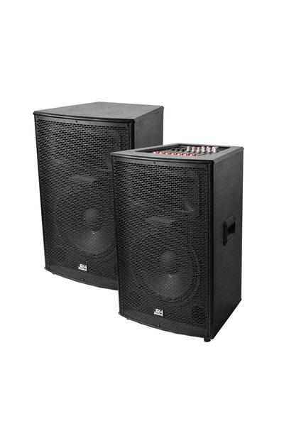 OEM Σετ ενεργών ηχείων 2015, ισχύς 800W, 2 ασύρματα μικρόφωνα και τηλεχειριστ...