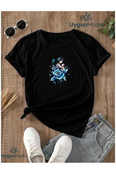 UygunModa Anne Rose Printed T-Shirt