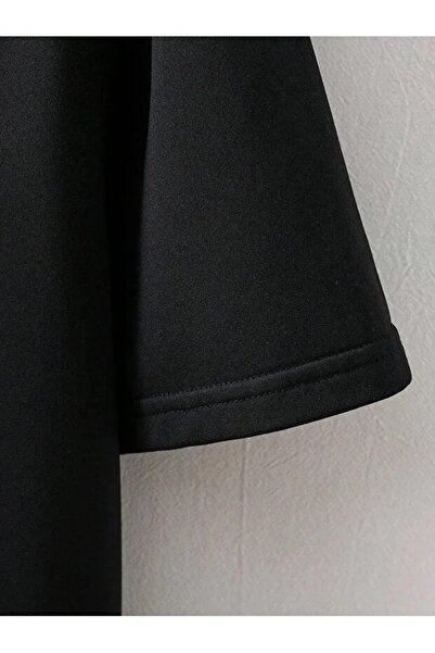 LOTS MODA Kadın Soft Yazılı Tavşan Baskılı Oversize Tişört %100 Pamuk Minimal Sevimli