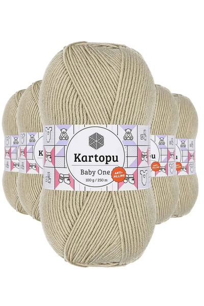 Kartopu 5 قطع من خيط الحياكة اليدوي بيبي ون بيج K861