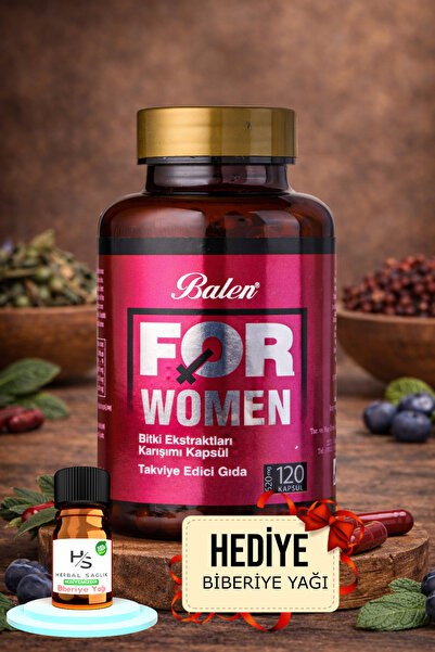 Balen For Women Bitki Ekstraktları Karışımı Kapsül Takviye Edici Gıda 120 ADE...