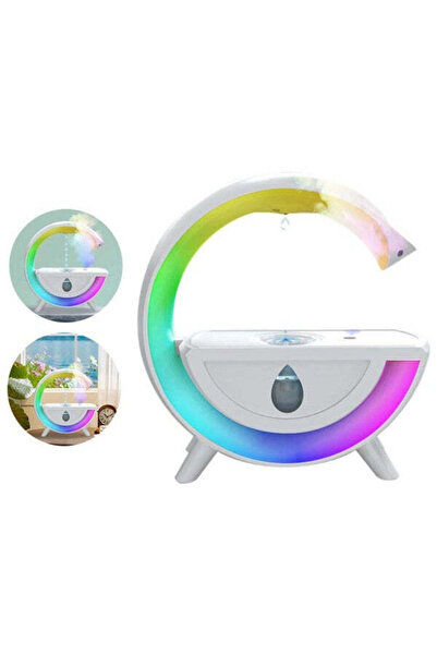 OEM Lampa LED RGB Multifunctionala cu Incarcare Wireless, Bluetooth, Ceas si ...