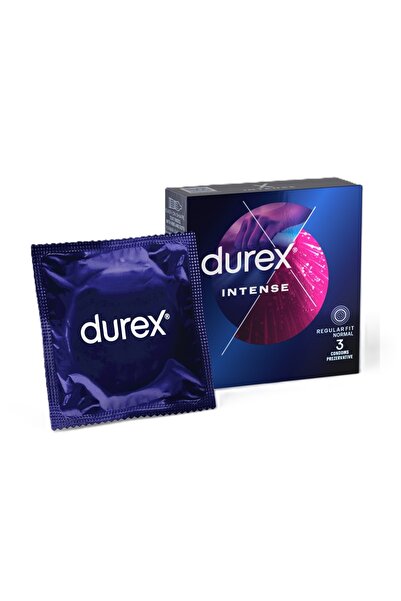Durex Προφυλακτικά Έντονης Αίσθησης 3 Τεμάχια – Ειδική Υφή & Ενισχυμένη Άνεση