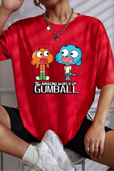 UygunModa Gumball Printed T-Shirt