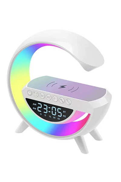 OEM JRH G 3 σε 1 Πολυλειτουργικό Ηχείο, Έξυπνη λάμπα LED RGB, με Ρολόι, Ηχείο...