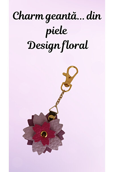 OEM Δερμάτινο διακοσμητικό τσάντας με λουλούδια, μπρελόκ τσάντας με λουλούδια...