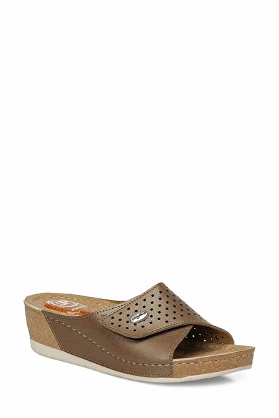 Polaris Χάλκινες γυναικείες παντόφλες