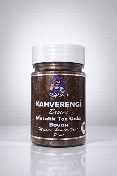 By Paster Yenilebilir Metalik Toz Gıda Boyası Kahverengi 10 Gr
