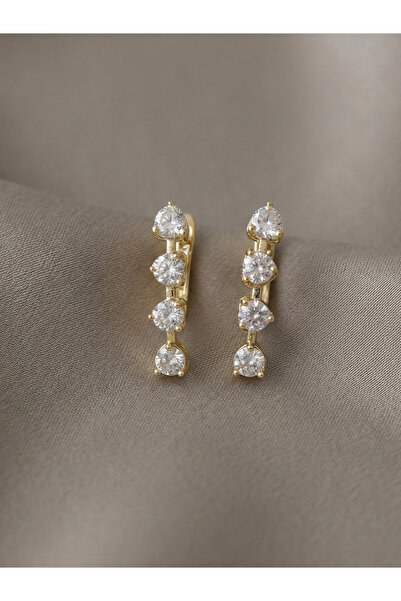 GKCBijoux Xuping Özel Seri Gold Renk Gece ve Günlük Kullanım Suyolu Küpe
