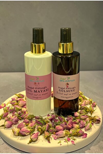 DogalSifaDünyası Gül Suyu & Gül Mayası 250ml+250ml %100 Doğal Saf ve Katkısız