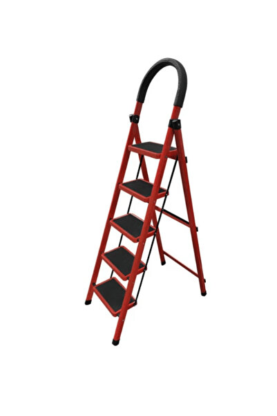 OEM JRH Ατσάλινη Σκάλα, 5 σκαλοπάτια, 1085x495x1390 χιλ., 150 κιλά – Κόκκινο ...