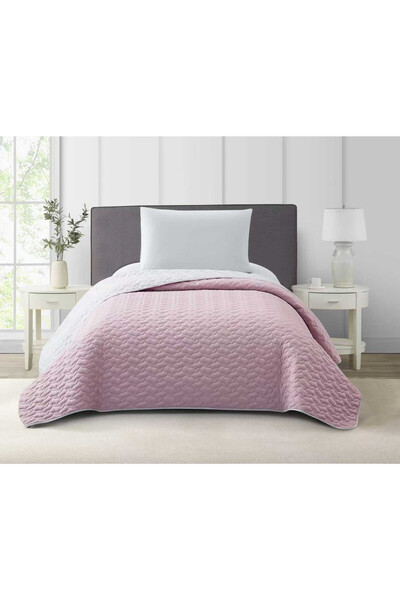 Donetella 3-Pcs Single Size Reversible Quilt Coverlet Set 170x230cm | Soft Mi...