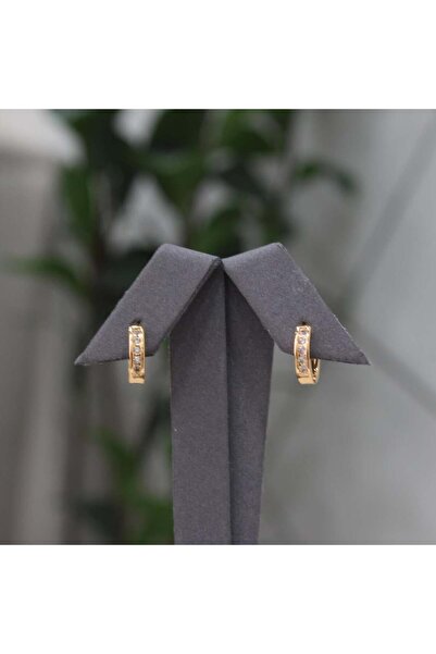 knooz Gold Replacement Earring with Zircon, Hypoallergenic.