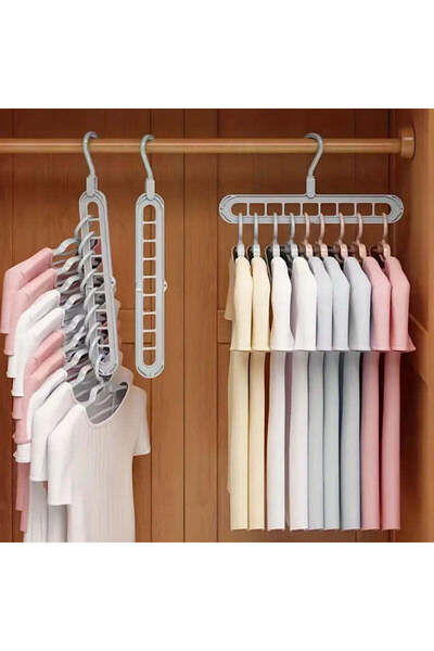 OEM Πτυσσόμενες κρεμάστρες 9 θέσεων, Εξοικονόμηση χώρου, Οργάνωση ρούχων