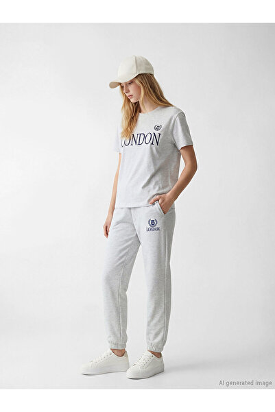 LC Waikiki Nevavm Women's Thick Jogger Sweatpants with a Difference in Color