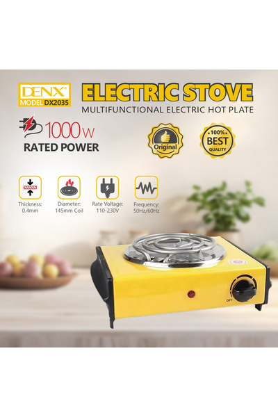 Dinx موقد كهربائي حلزوني عين وحدة بقوة 1000وات