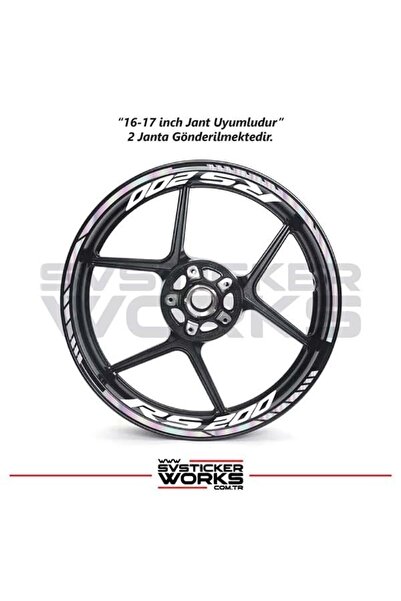 ARONA BAJAJ RS200 Jant Sticker Dış Ve İç Set Sticker Jant Şeridi