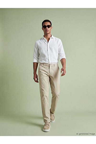 LC Waikiki Nevavm Standard Fit Men's Chino Pants with a Difference