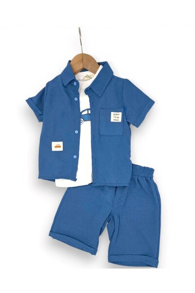 VOY KİDS Baby Boy 3-Piece Muslin Set, Holiday Set 6-9-12-18-24 Months, 3-Piec...