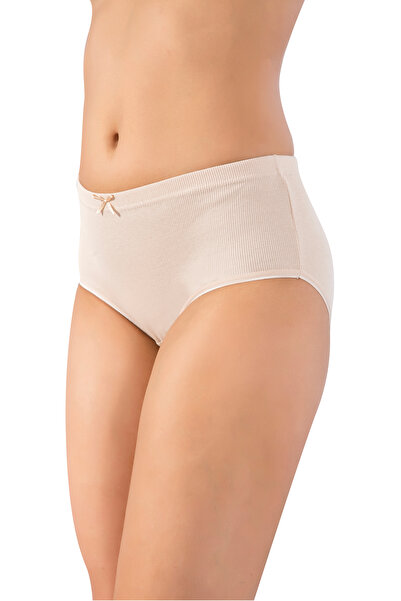 LÜXDRM Γυναικεία βαμβακερά εσώρουχα με υφή και σχέδιο στη μέση, σετ 5 τεμαχίω...